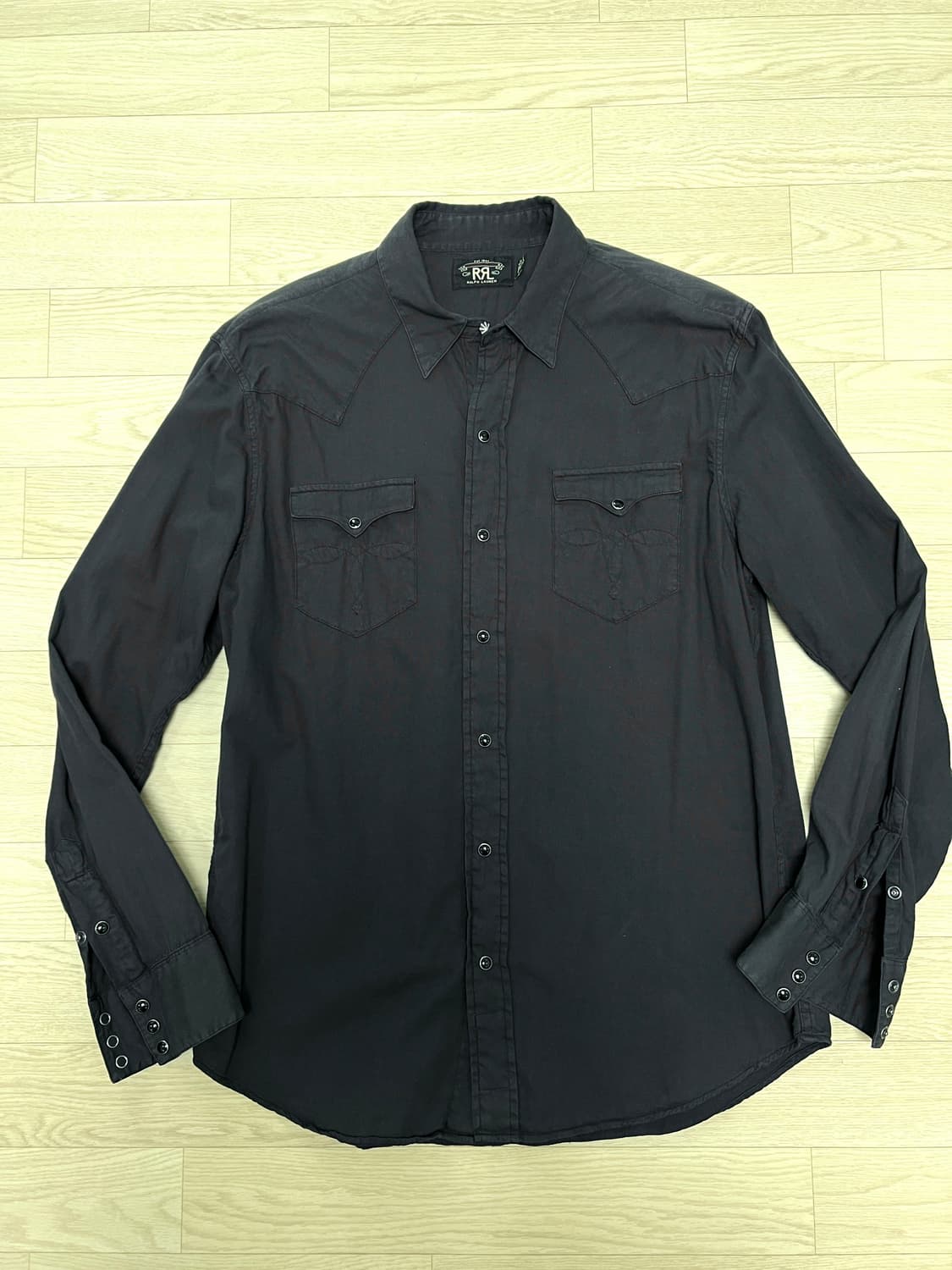 RRL 더블알엘 슬림핏 트윌 웨스턴셔츠 상품이미지1