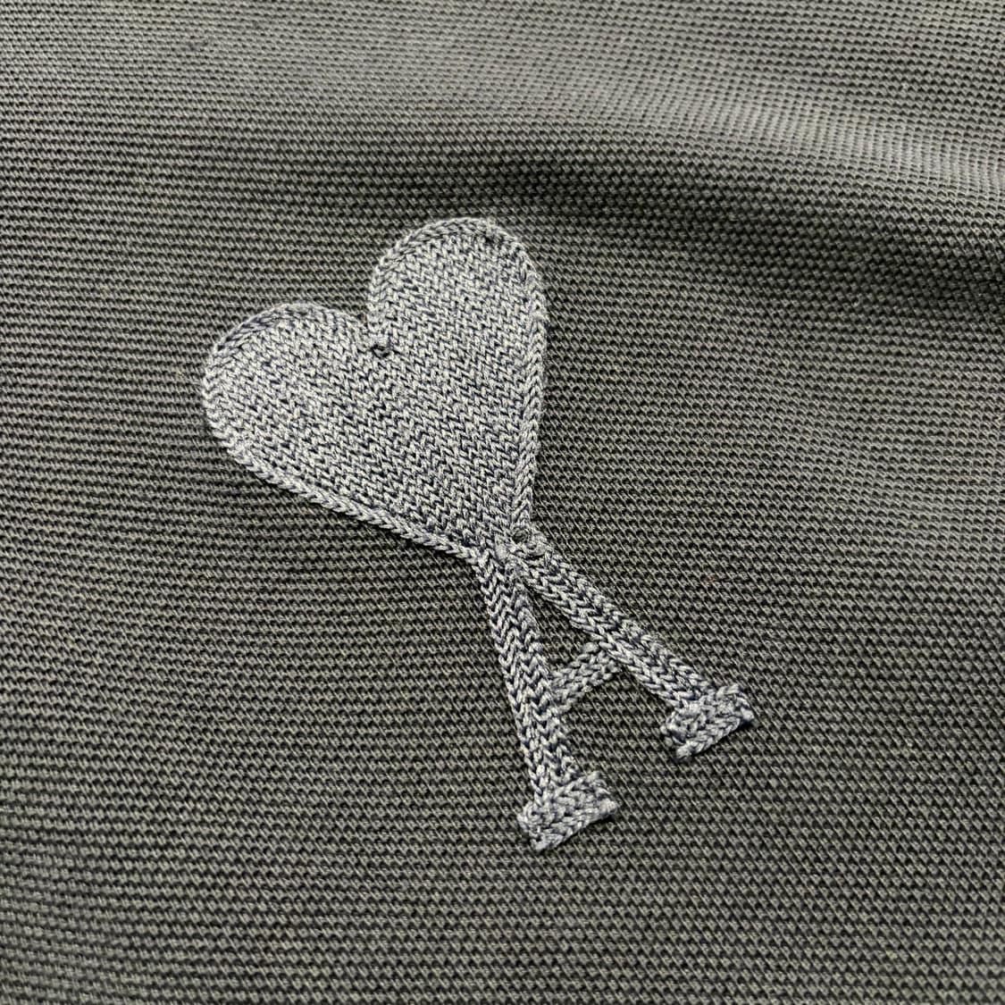 [L] AMI 아미 하트 로고 네이비 반팔 폴로티 C298 상품이미지4