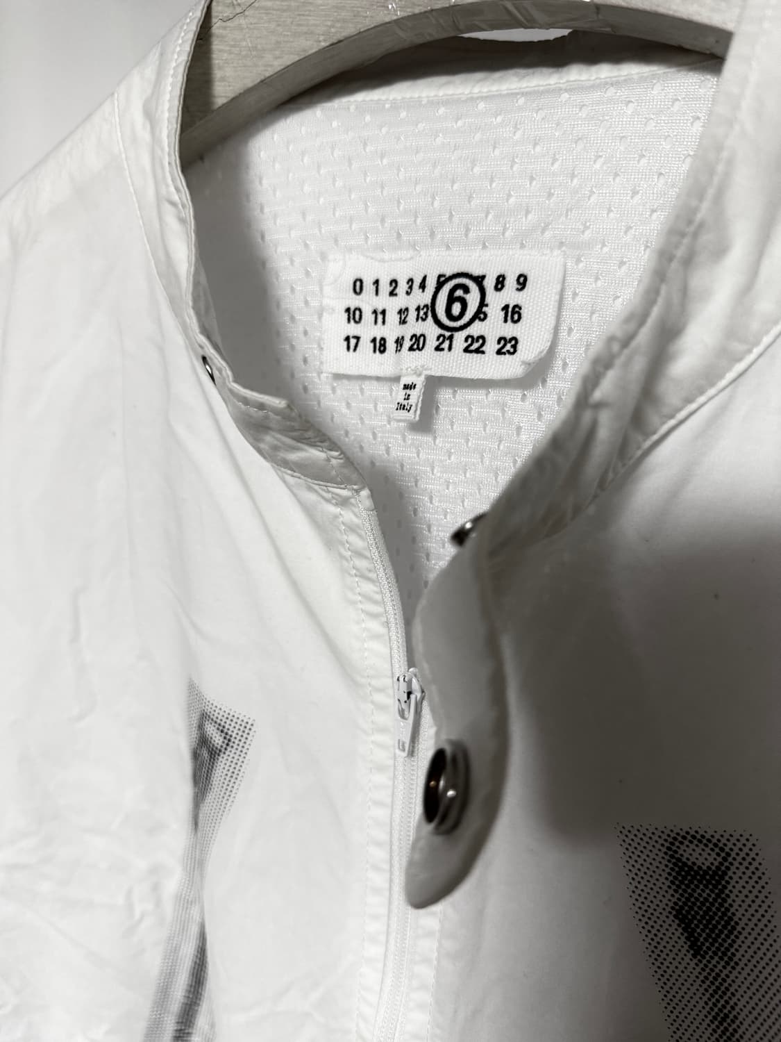 마르지엘라 5zip 트롱프뢰유 코튼혼방 라이더 자켓 상품이미지5