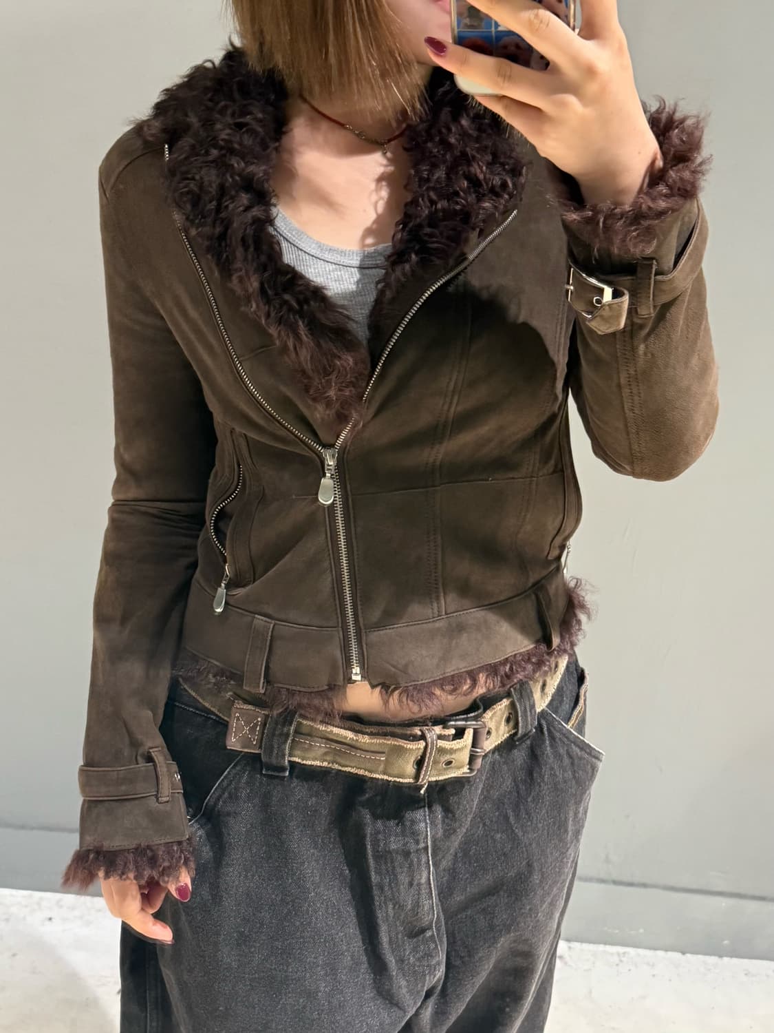 real fur side line point mustang 상품이미지2