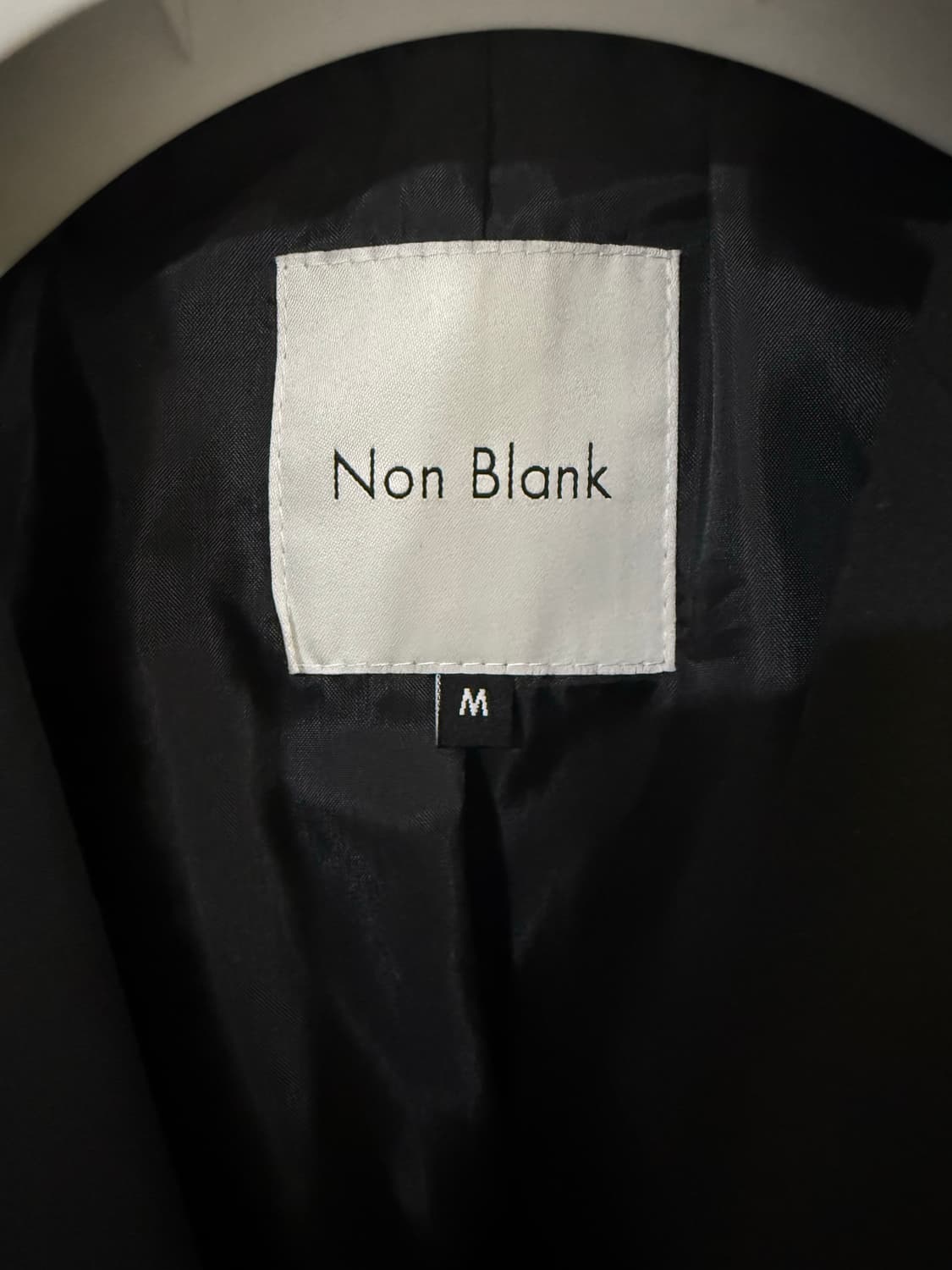 넌블랭크 CARREMAN 세미 오버 핏 셋업 수트 블랙 1회착 상품이미지5