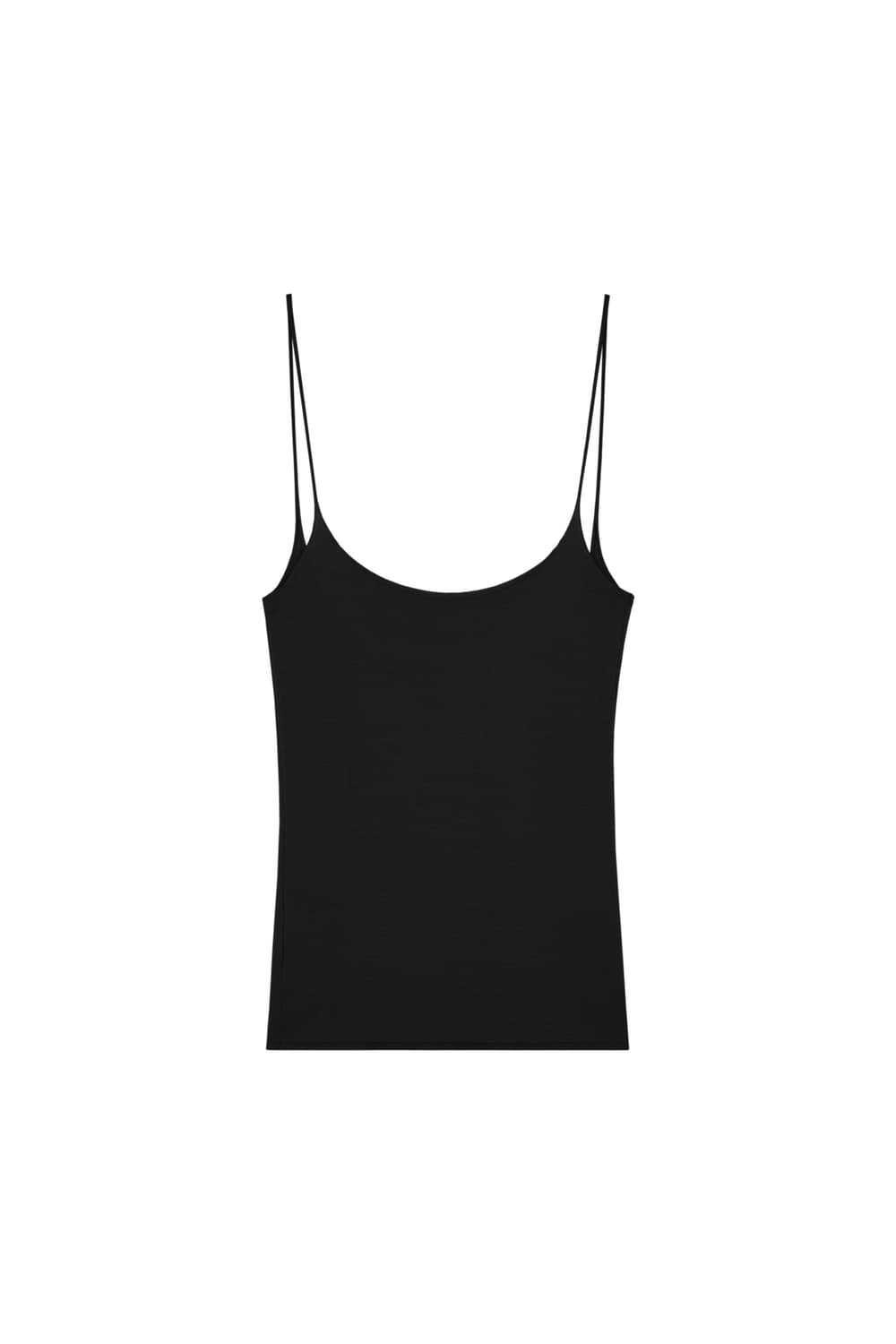 REPOS THIN SLEEVELESS KNIT TOP (BLACK) 상품이미지1