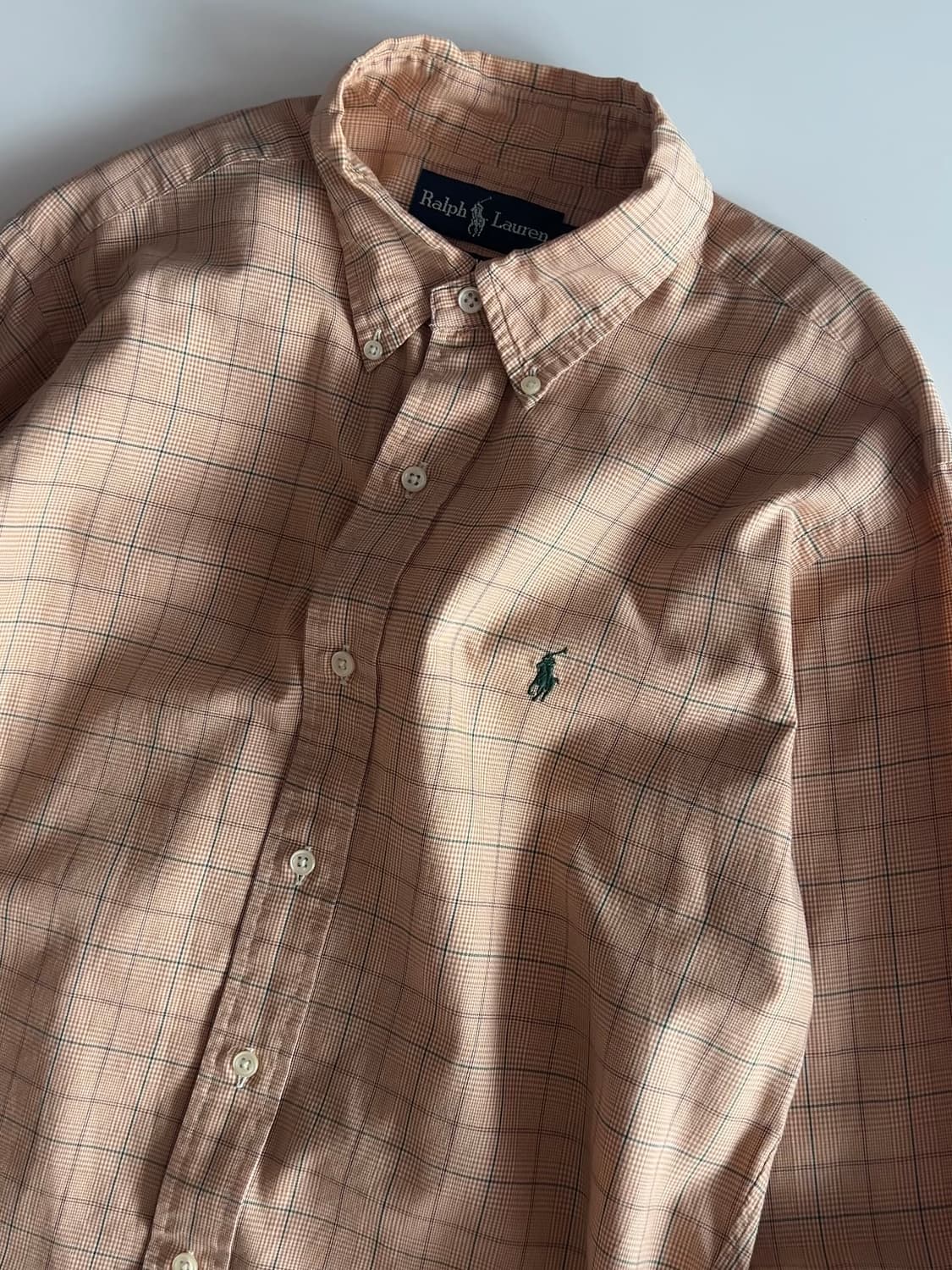폴로 랄프로렌 베이지 체크 셔츠 m 상품이미지2