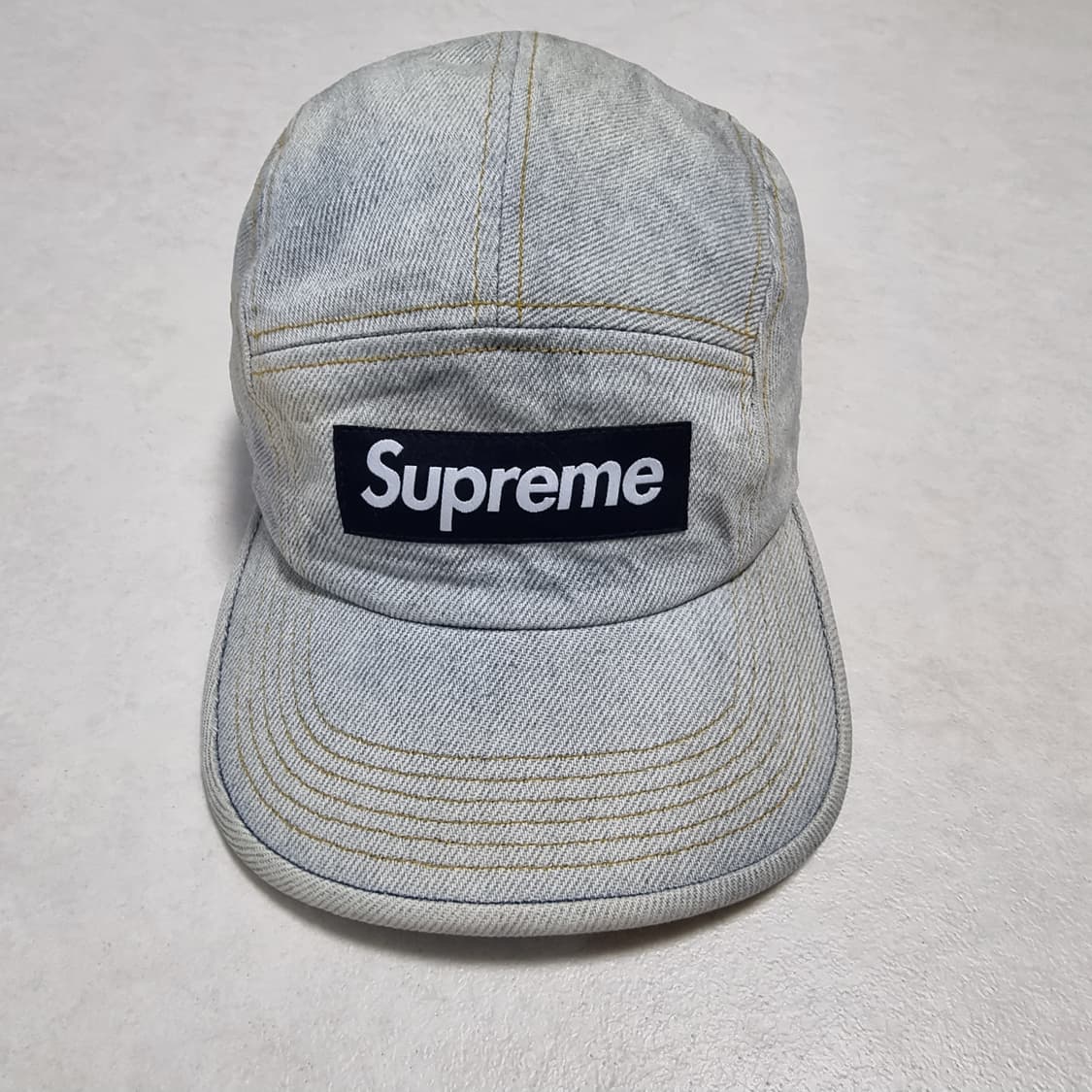 Supreme dirty indigo denim camp cap 상품이미지2