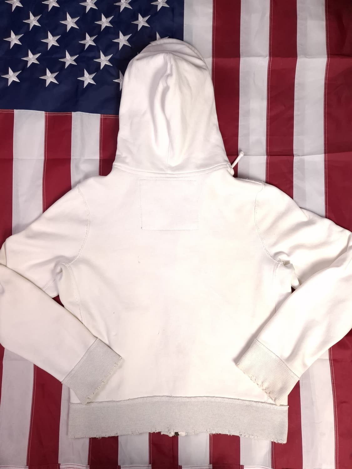 오리지날 아베크롬비 빈티지 화이트 후드 집업 상품이미지8