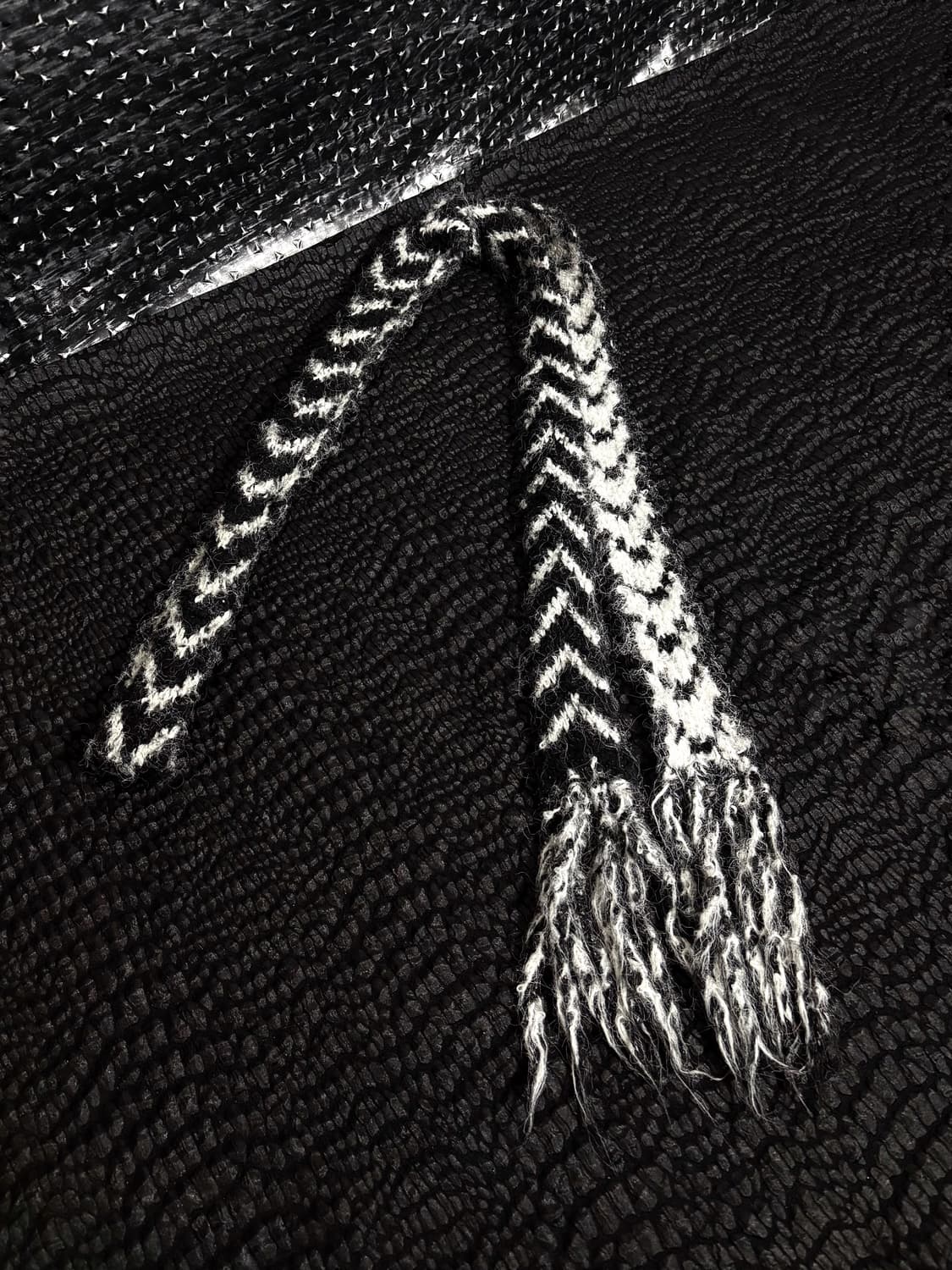 헤링본 니트 머플러 상품이미지1