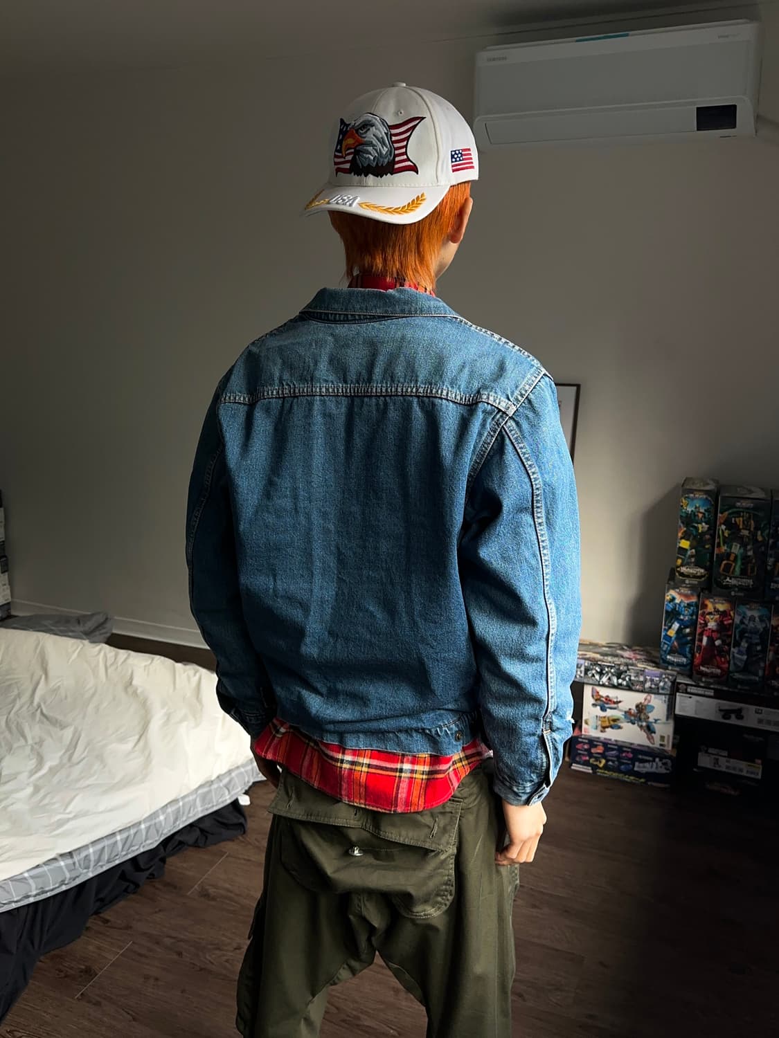 Edwin 터쿠아즈 플리스 크롭 트러커 자켓 상품이미지6