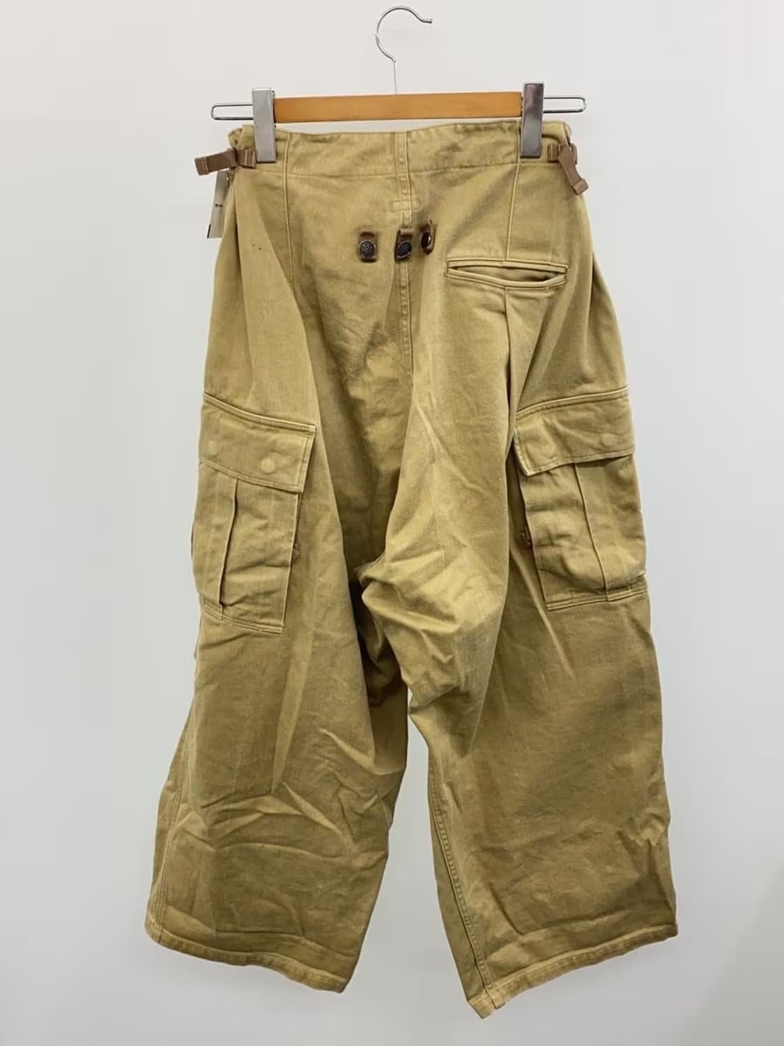 캐피탈 헤비 드릴 점보 카고 팬츠 베이지 상품이미지2