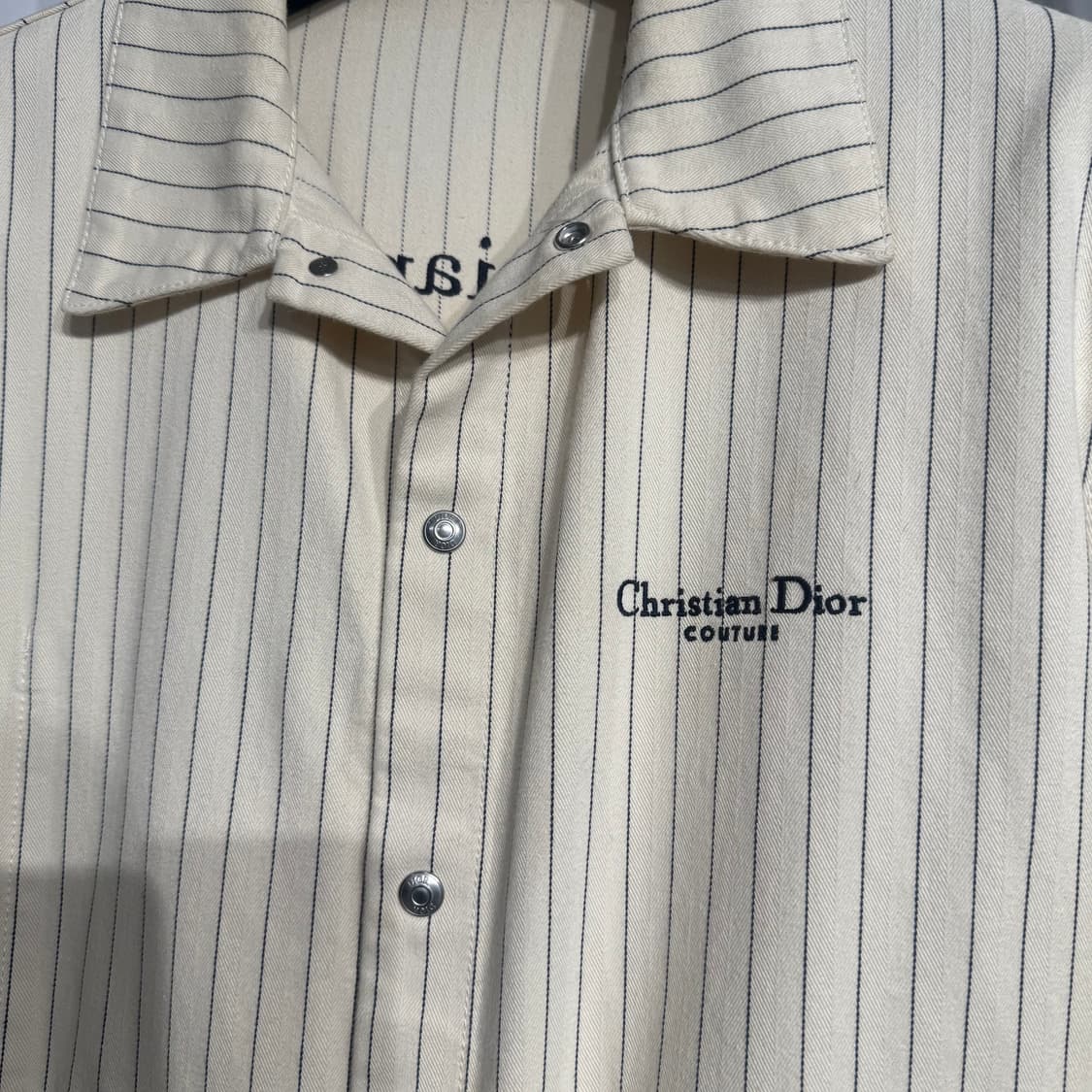 [정품] 디올 꾸뛰르 스트라이프 로고 자수 셋업 상품이미지4