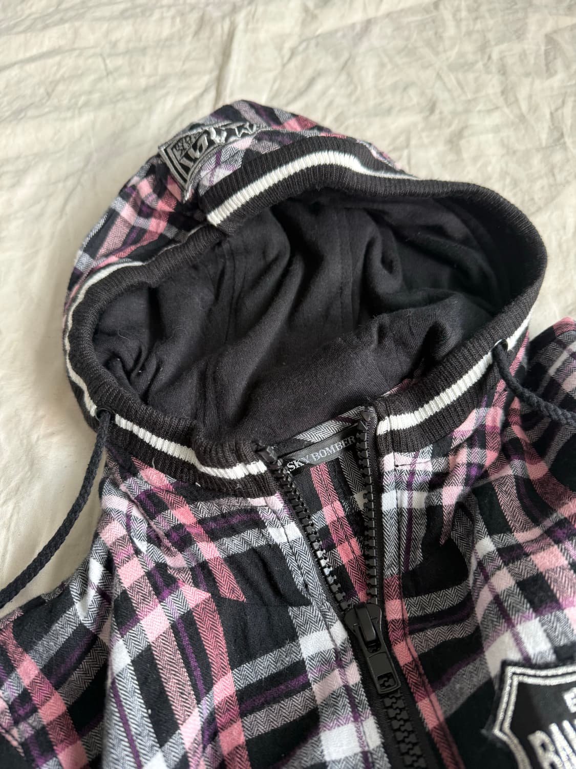 스카이봄버 캐캐체 펑크 투웨이 체크 집업 상품이미지9