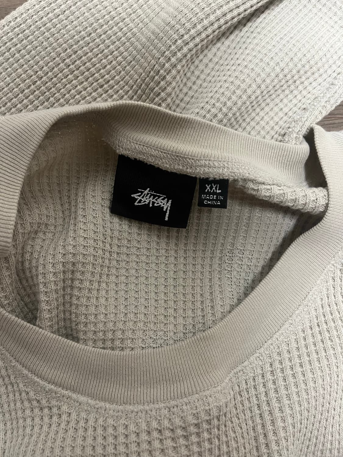 스투시 래글런 써멀 롱슬리브 크루 본 컬러 상품이미지2