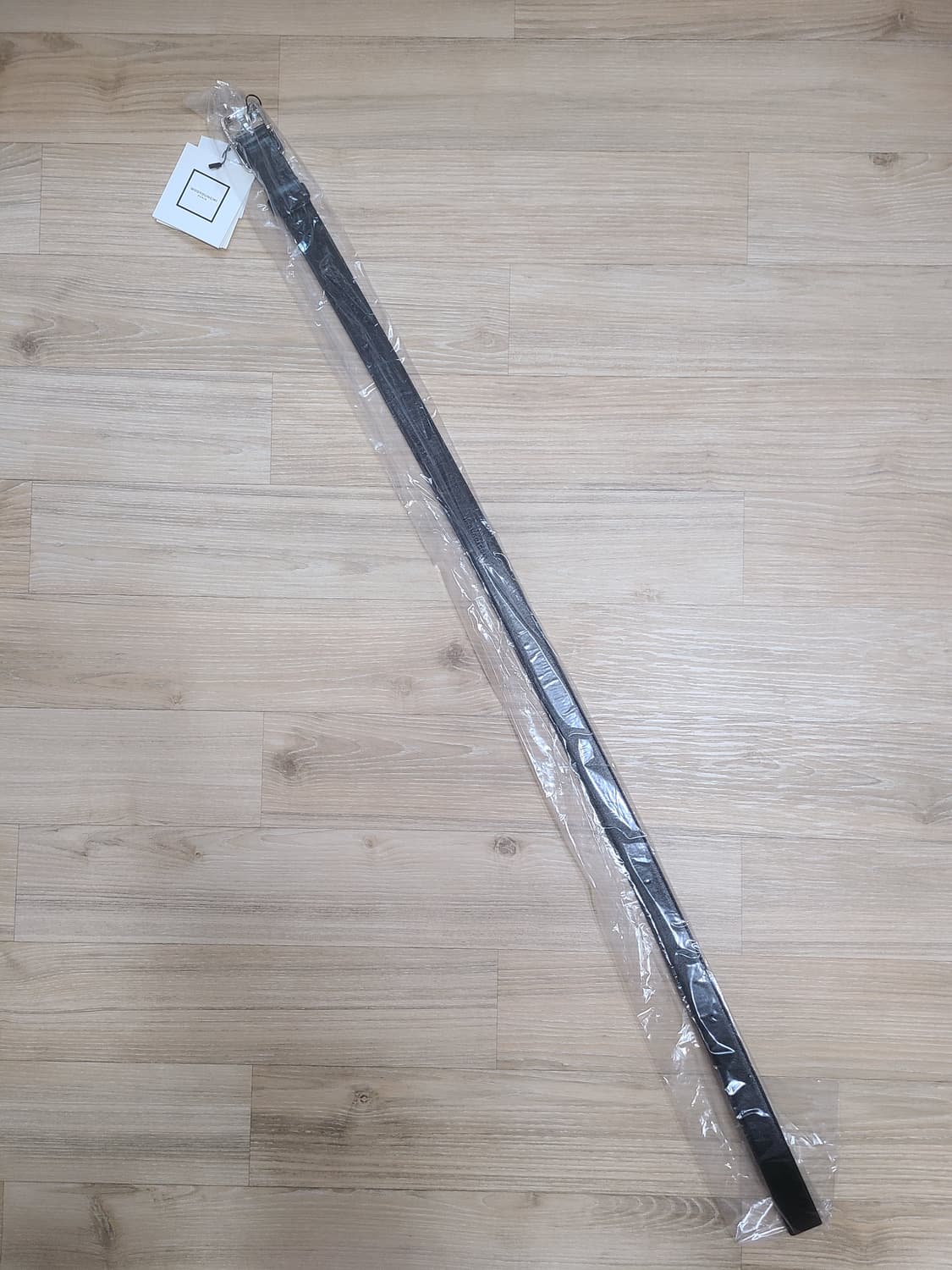 [정품/새상품] 우영미 블랙 스몰 로고 레더 벨트 상품이미지5