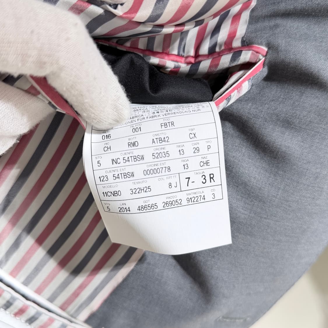 3 / 톰브라운 사선완장 플레인 위브 블레이저 / 택달림 상품이미지9