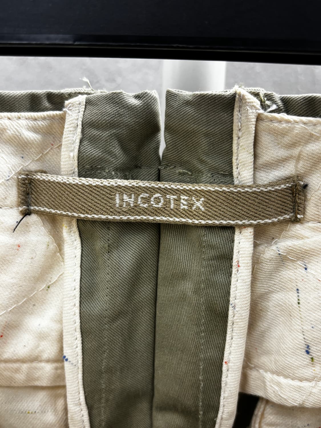 INCOTEX 인코텍스 카키 코튼팬츠 32 상품이미지5