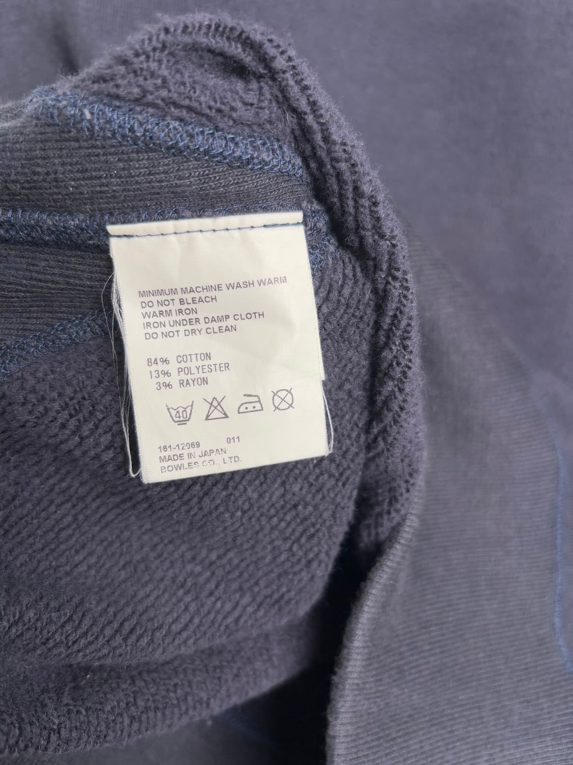 HYKE Navy Sweat T-shirt 상품이미지6