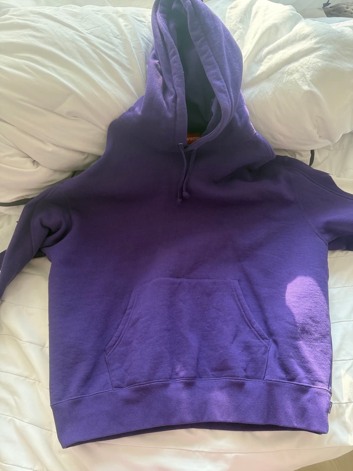 슈프림 빅 로고 자카드 후드 스웨트셔츠 퍼플 상품이미지9