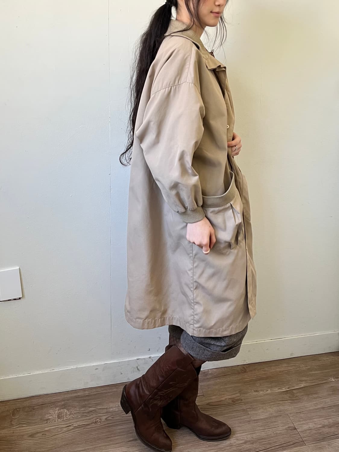 90‘s lssey Miyake 빅 포켓 트렌치 자켓  상품이미지6