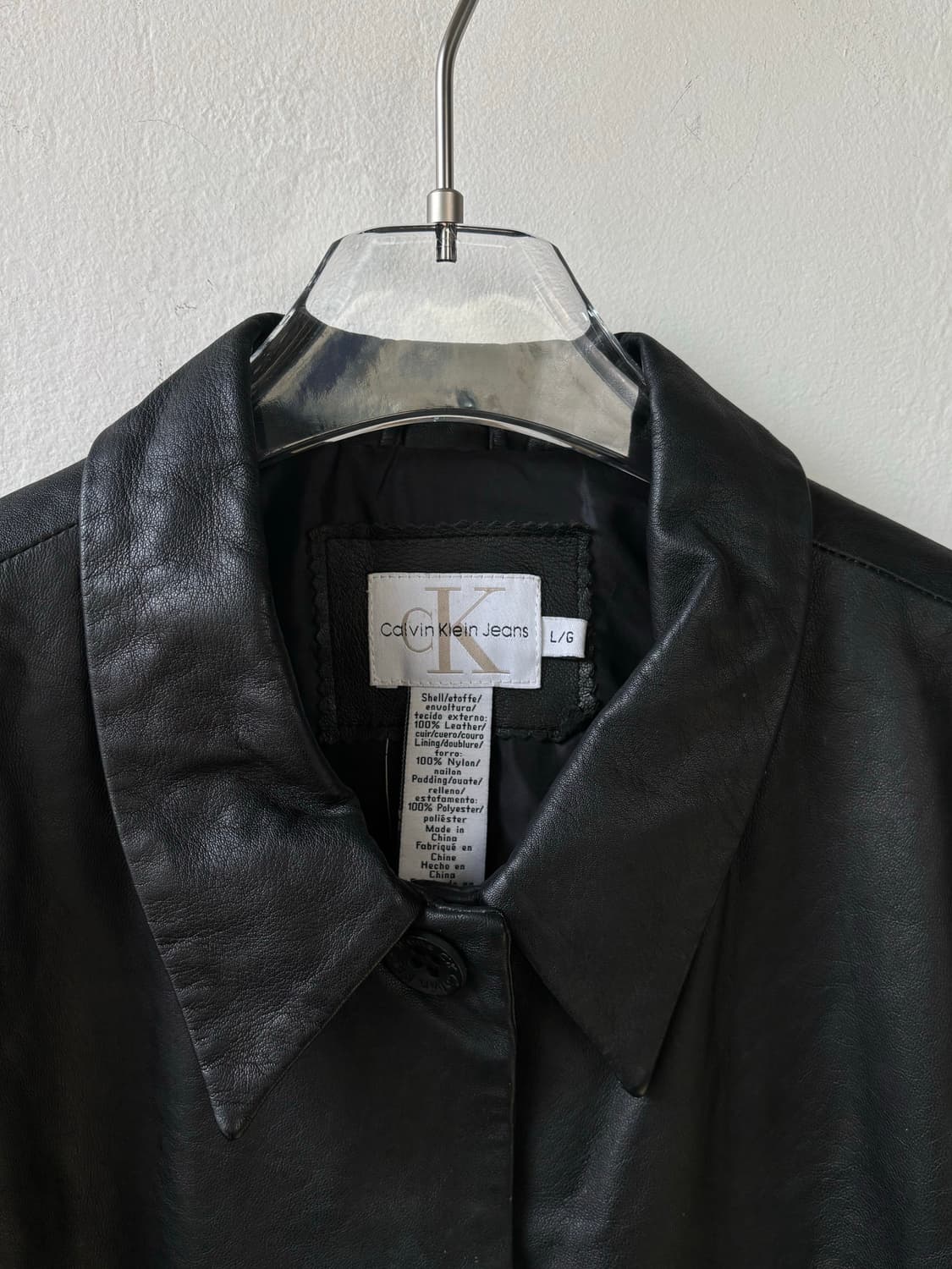 캘빈클라인 90‘s 레더 카코트 상품이미지7