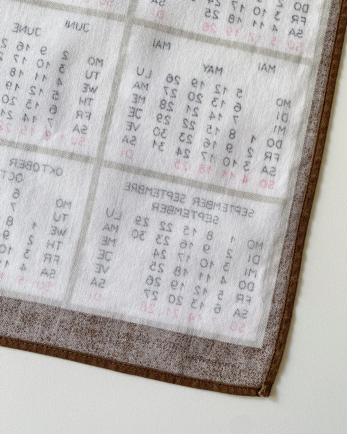 유럽 빈티지 캘린더 패브릭 (1986) 상품이미지9