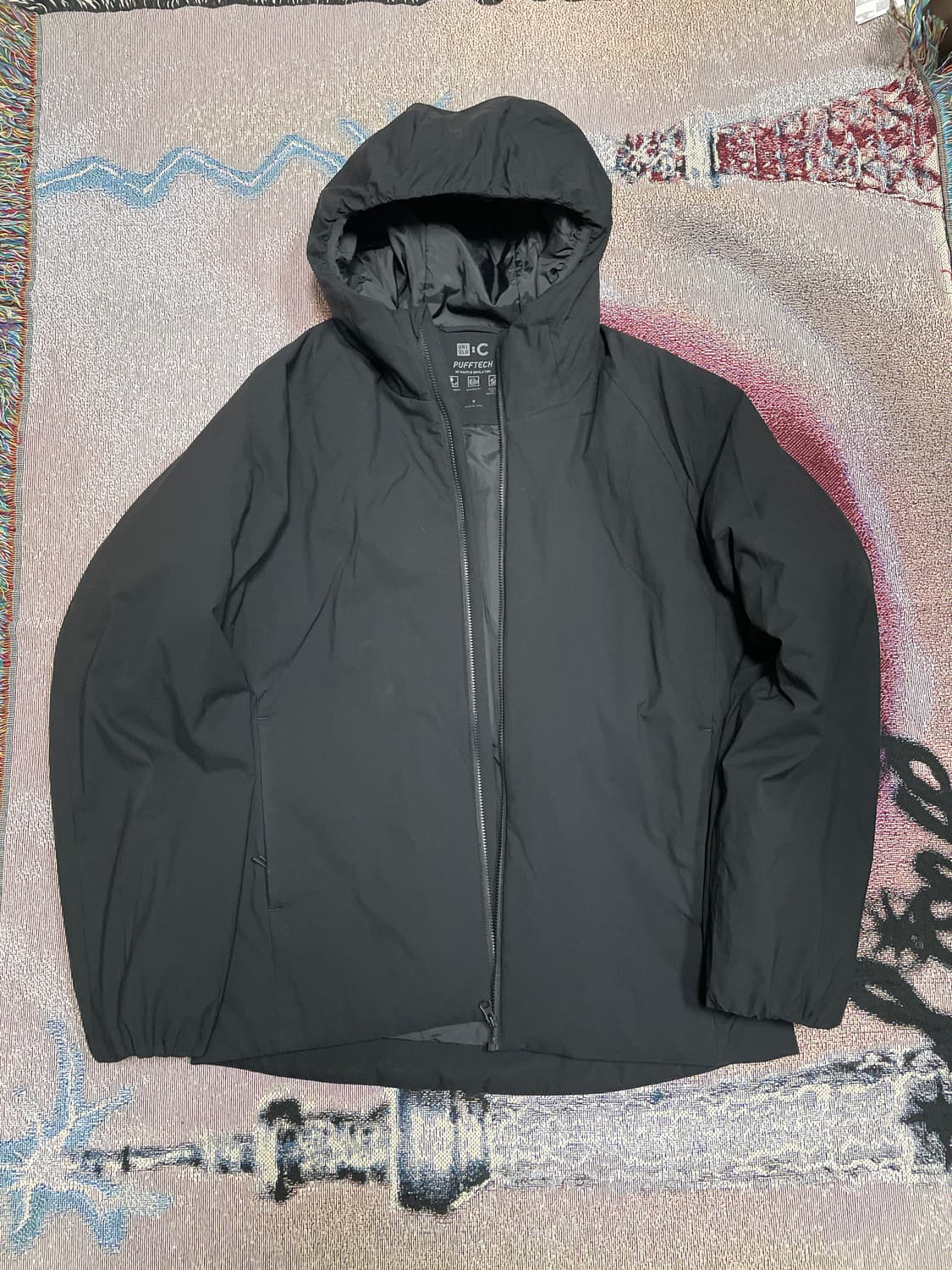 [M] Uniqlo C 퍼프테크파카 블랙 상품이미지1