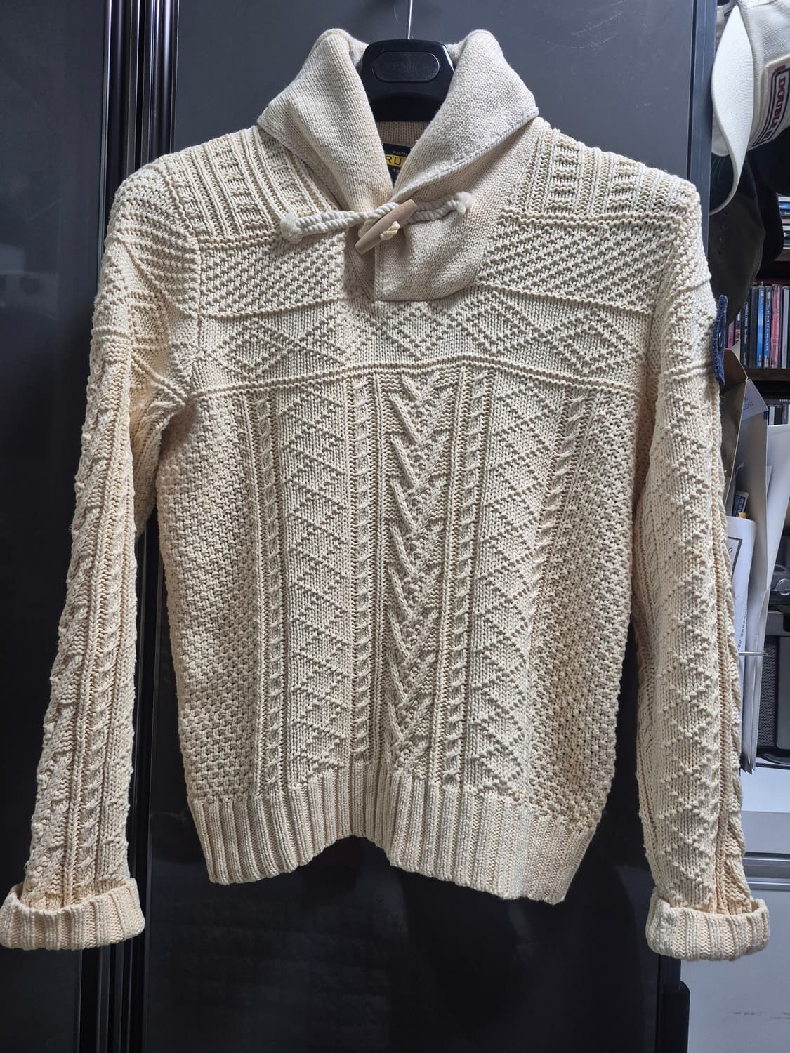 럭비 랄프로렌 아란 숄카라 스웨터 (RRL) 상품이미지1