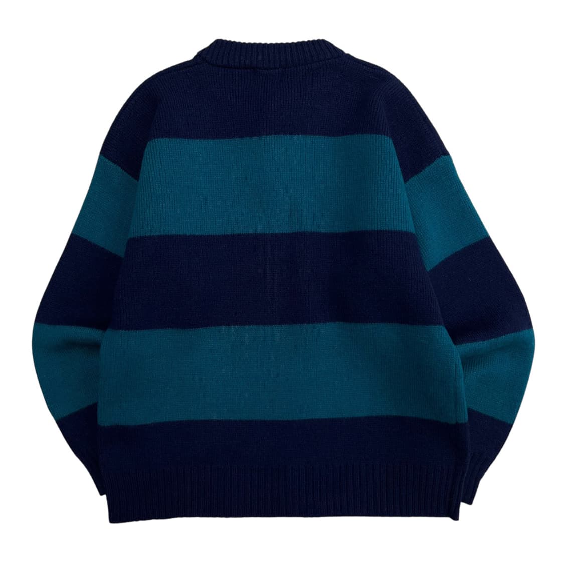 갭 오션그린 배색 네이비 단가라 니트 XL 상품이미지3