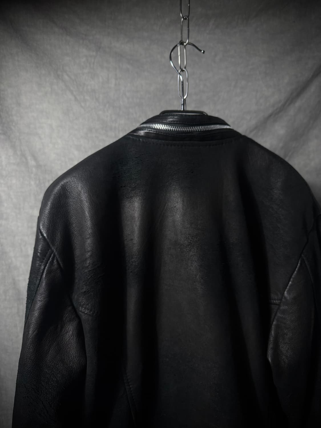 14th Addiction Cross-Zip Leather Jacket  상품이미지7