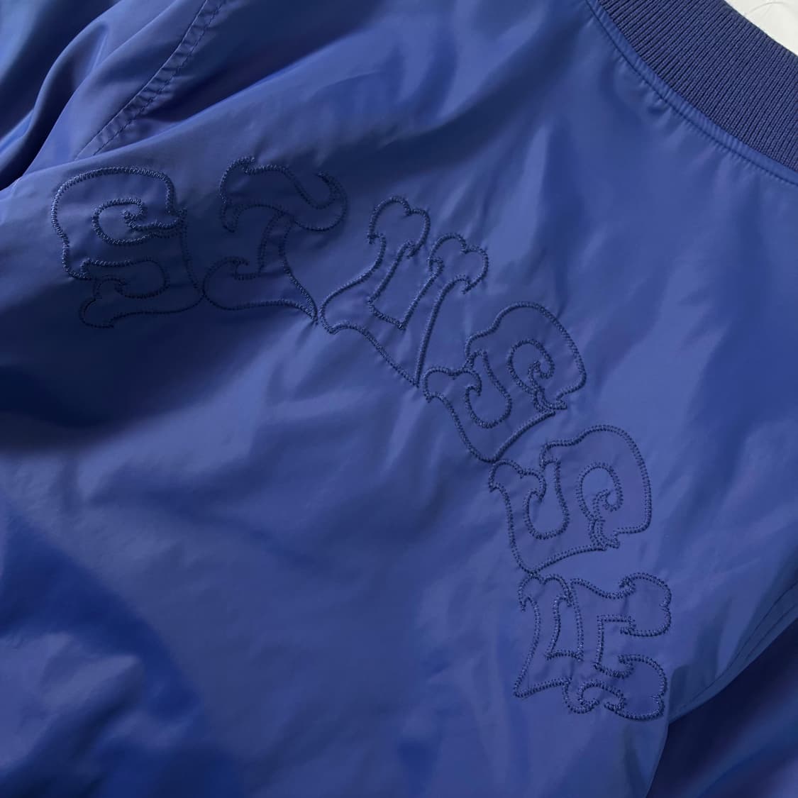 Stussy  스투시 00,s 크라운 스컬패치 바시티 자켓   상품이미지7