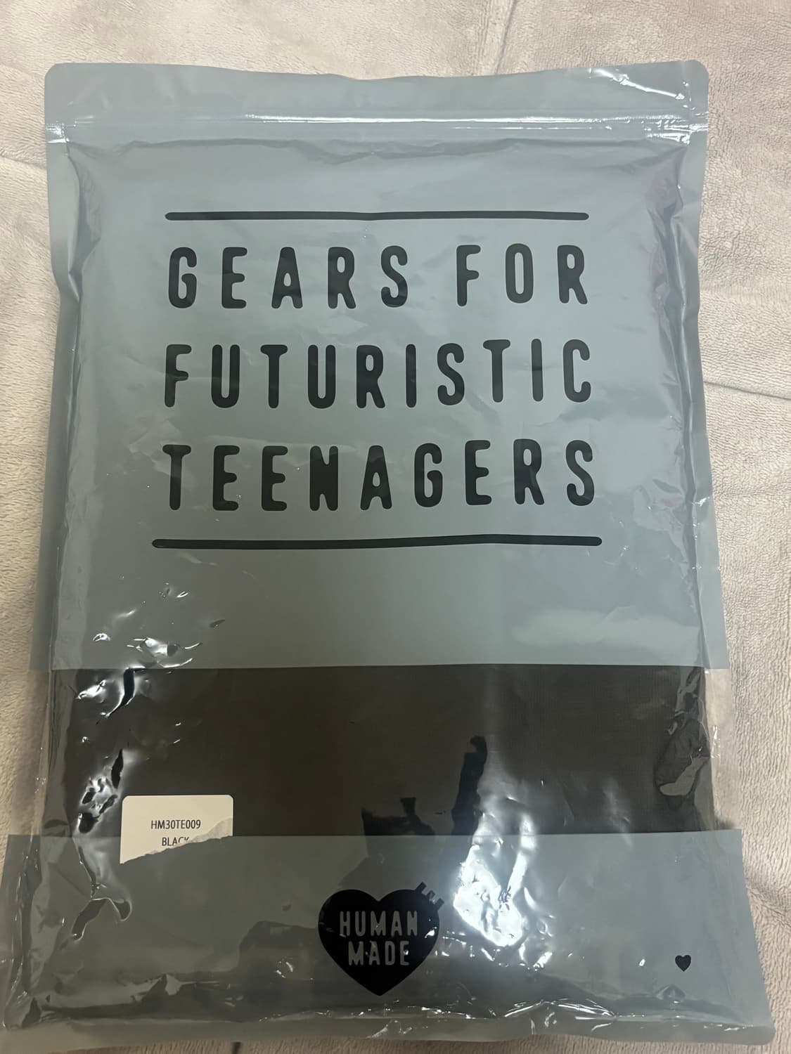 휴먼메이드 반팔 오리 프린팅 블랙 L 새상품 상품이미지4