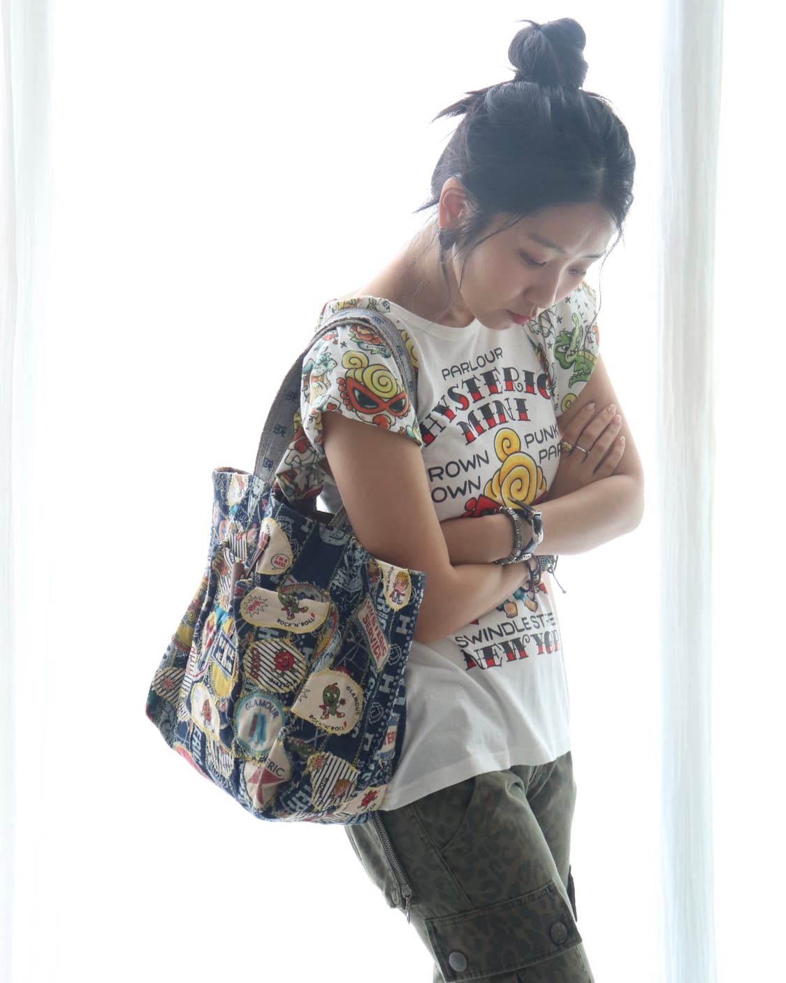 [Hysteric Mini] Patchwork Denim Tote Bag 상품이미지6