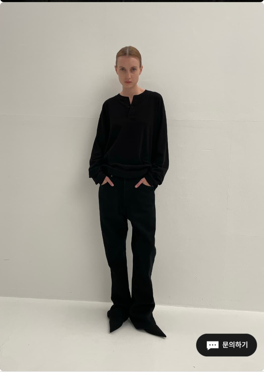 Innir 플레어데님 faded black 2사이즈 상품이미지3