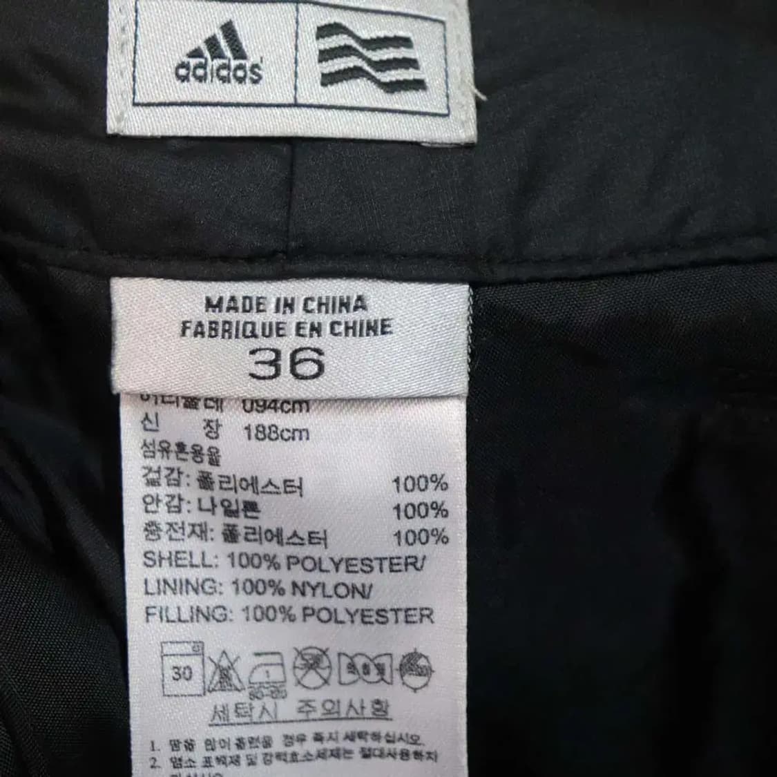 아디다스골프 남성36 패딩바지 구제렐라wc510 상품이미지4