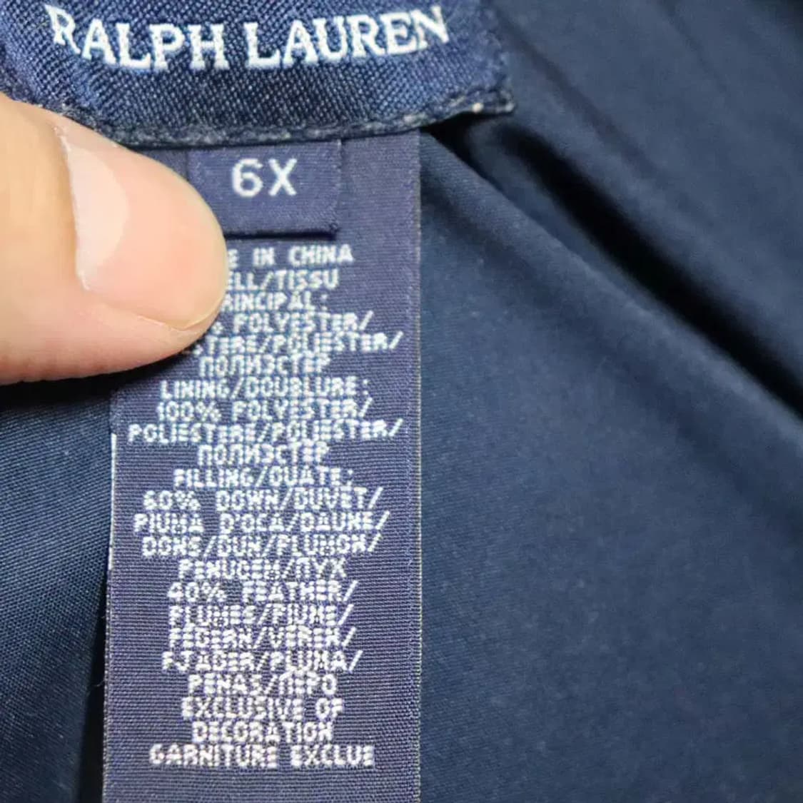 랄프로렌 아동110~120cm 패딩점퍼 구제렐라wc569 상품이미지4