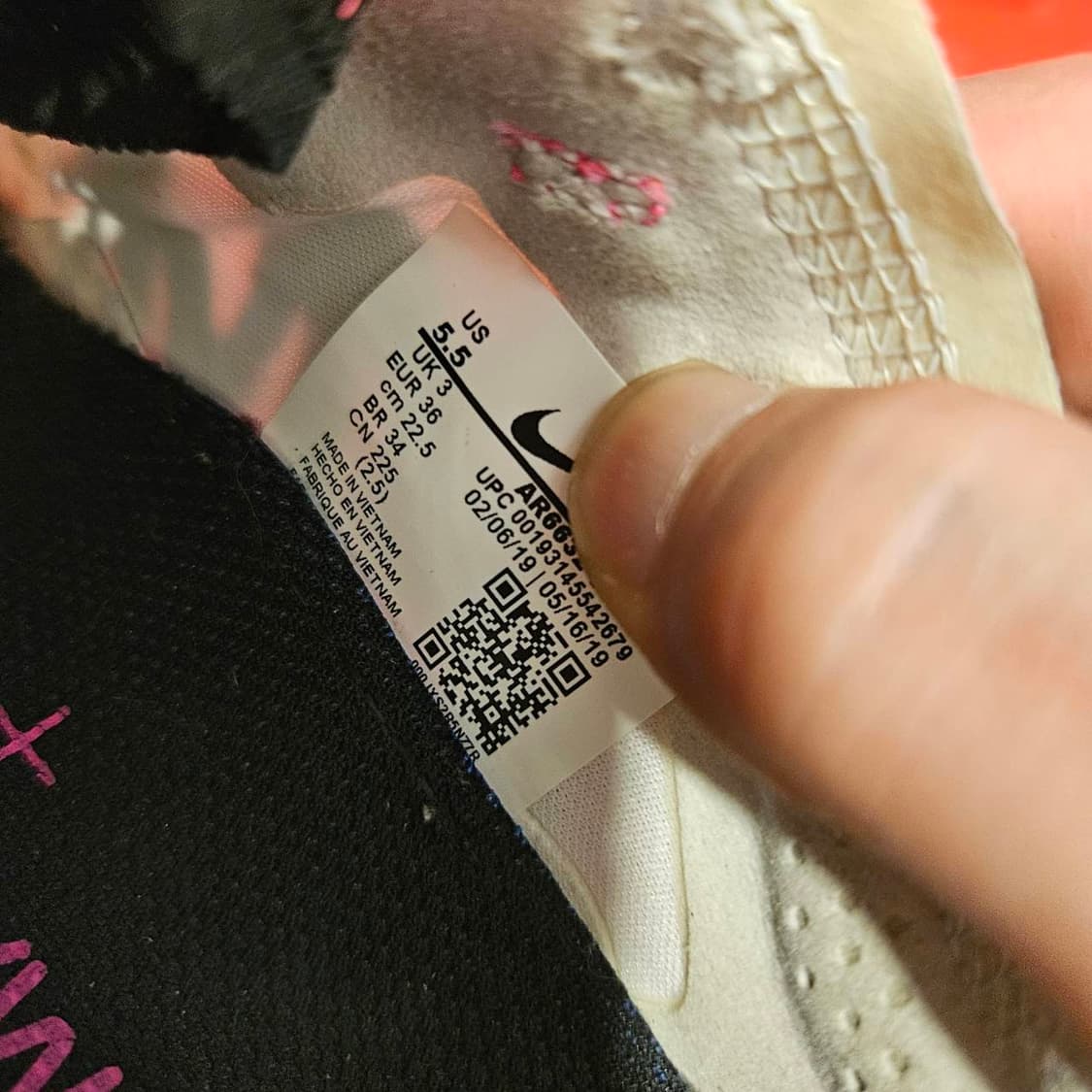 (거의새상품)나이키(NIKE) 베이퍼맥스 플레티넘 핑크 상품이미지9