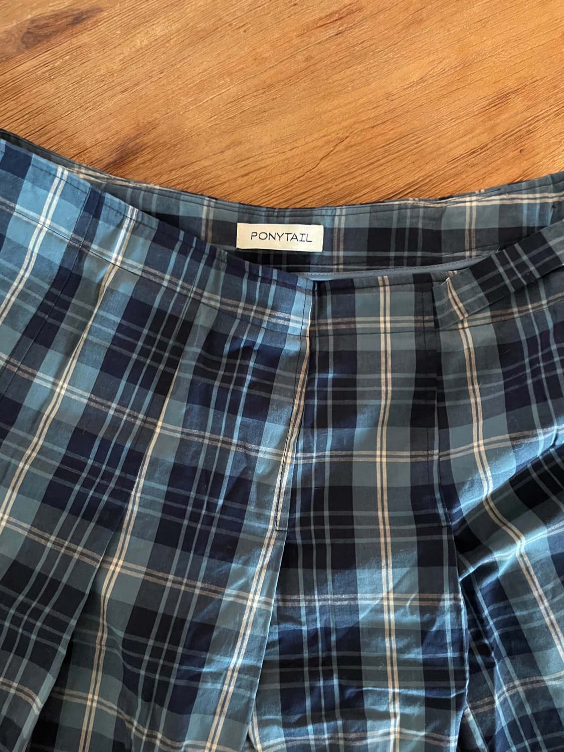ponytail Check Pleats Skirt 상품이미지3