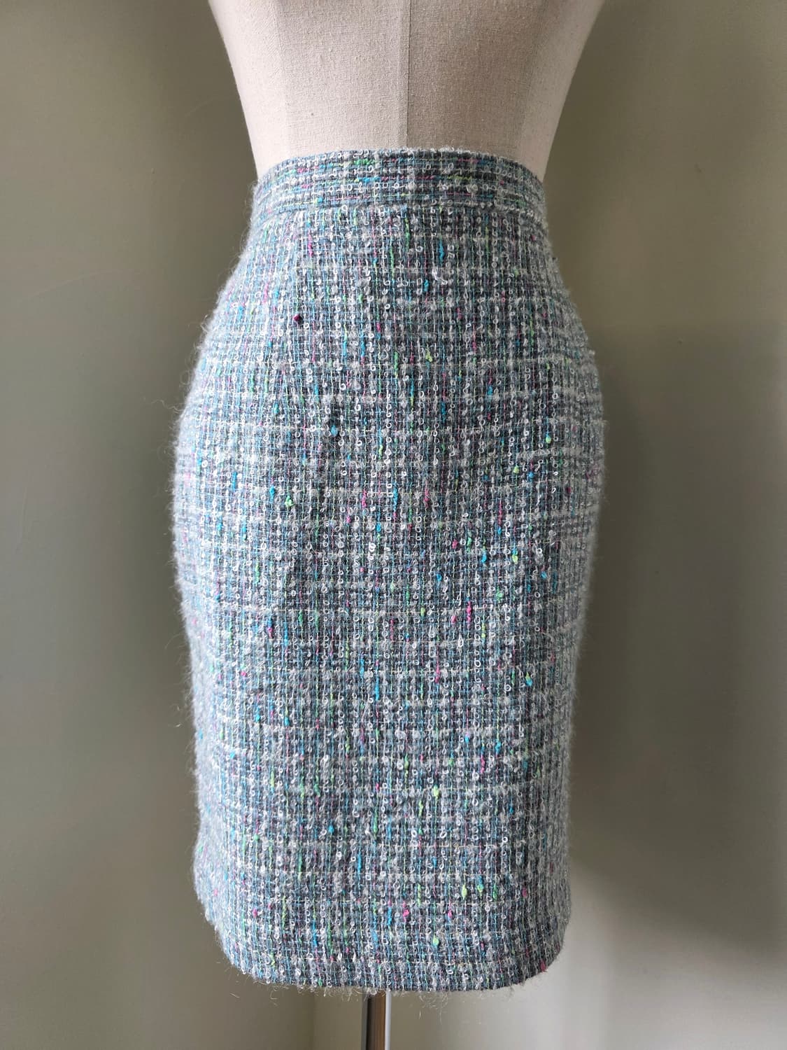 부클 울 트위드 스커트 상품이미지2