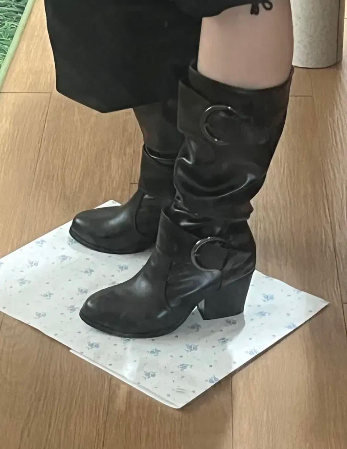 버클 벨트 부츠 235-240 상품이미지1