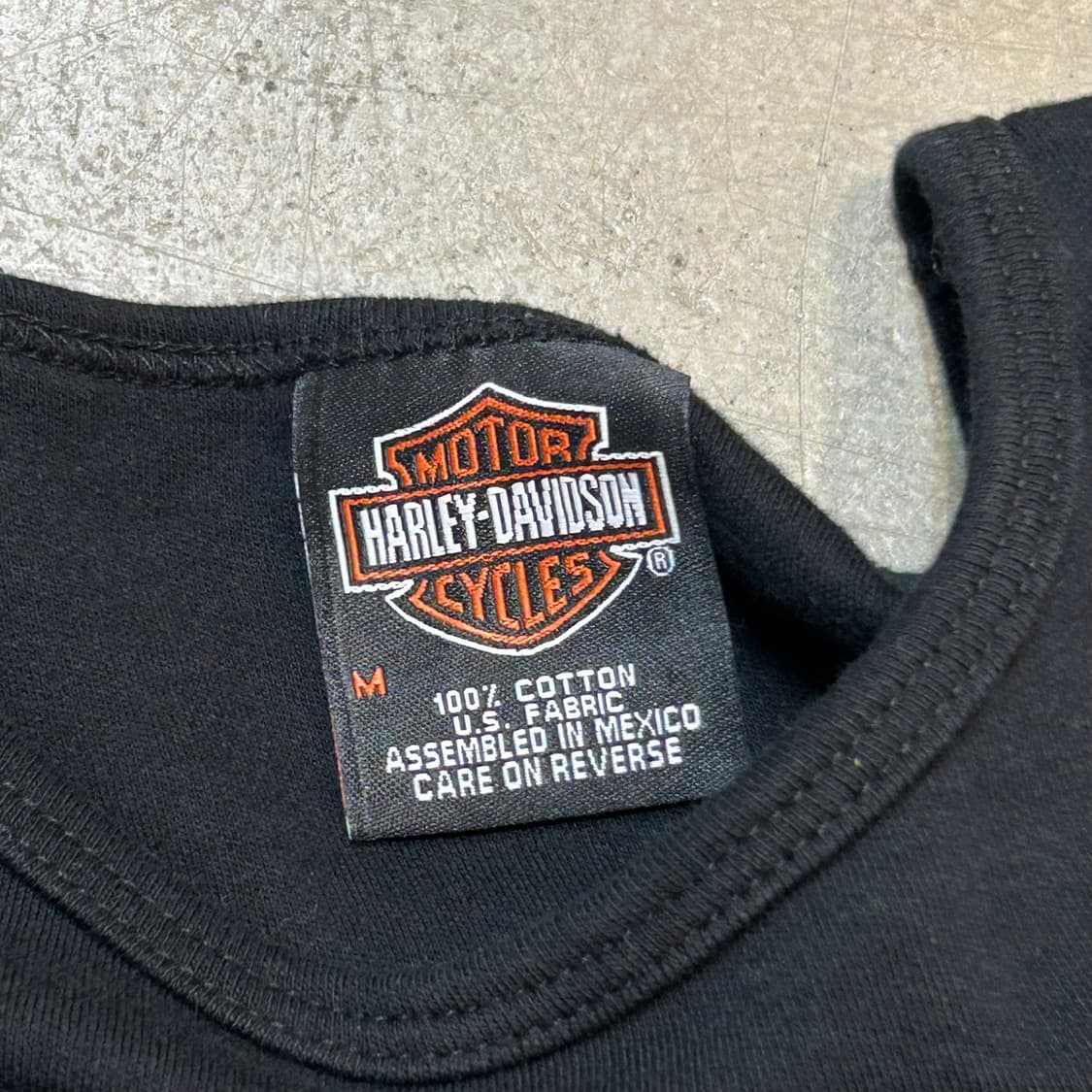 M 할리데이비슨 여성용 블랙 반팔티 상품이미지4