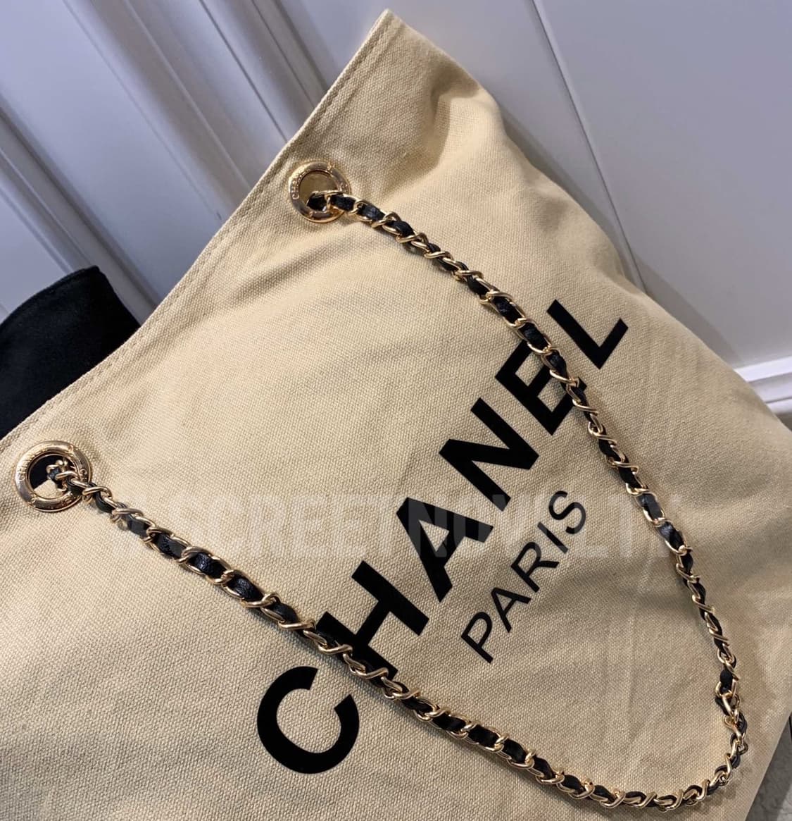  샤넬뷰티 골드체인 숄더백 아이보리 상품이미지3