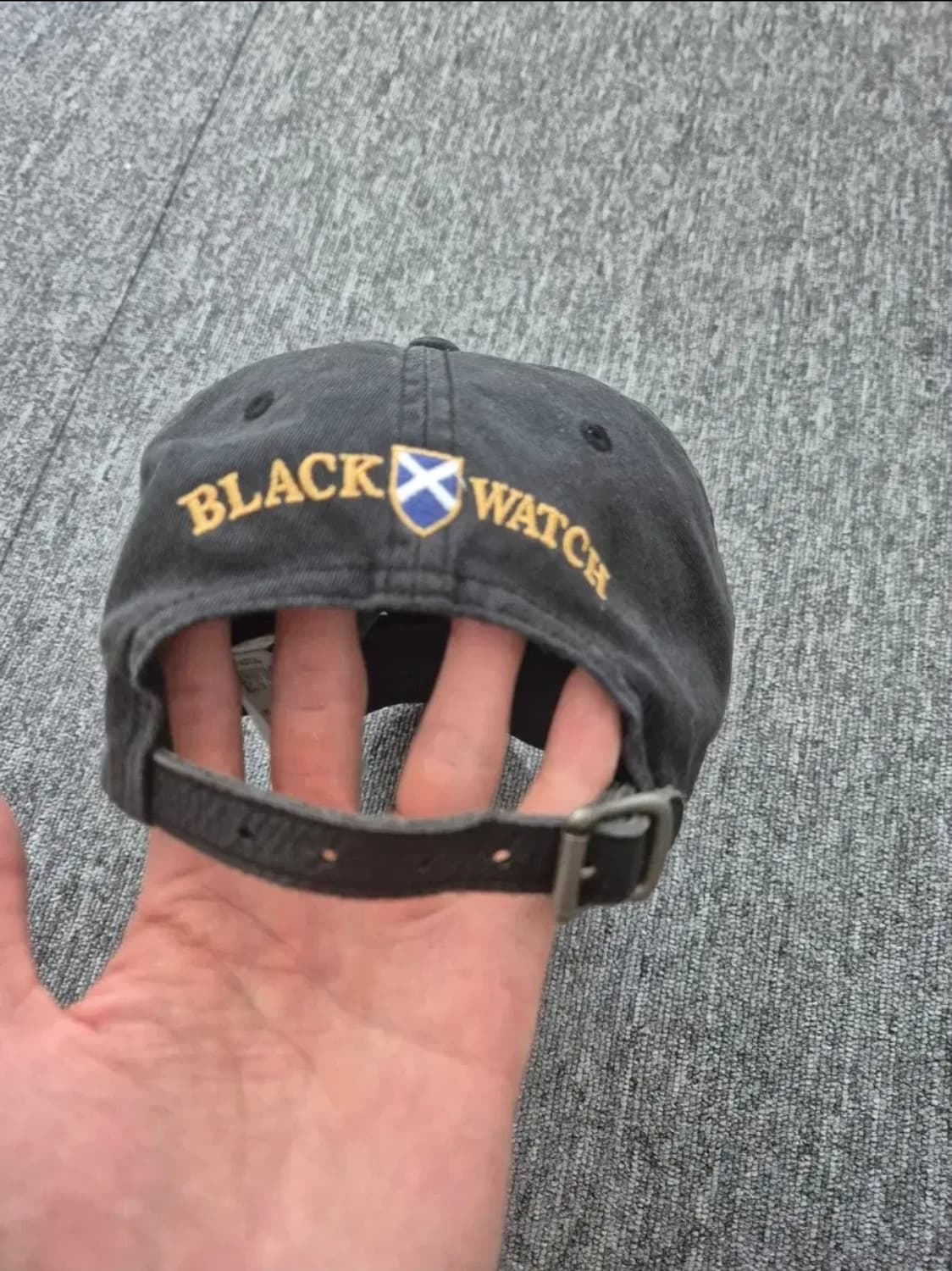 빈티지 폴로 블랙와치 볼캡 상품이미지3