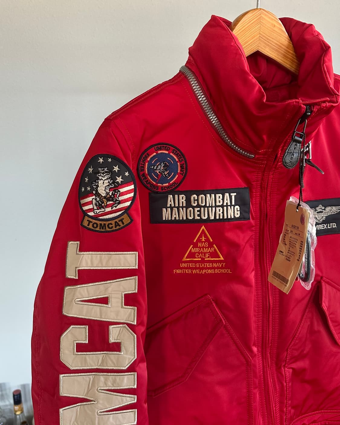 [M](새상품)아비렉스 AVIREX 탑건 TOPGUN 항공 점퍼 상품이미지3