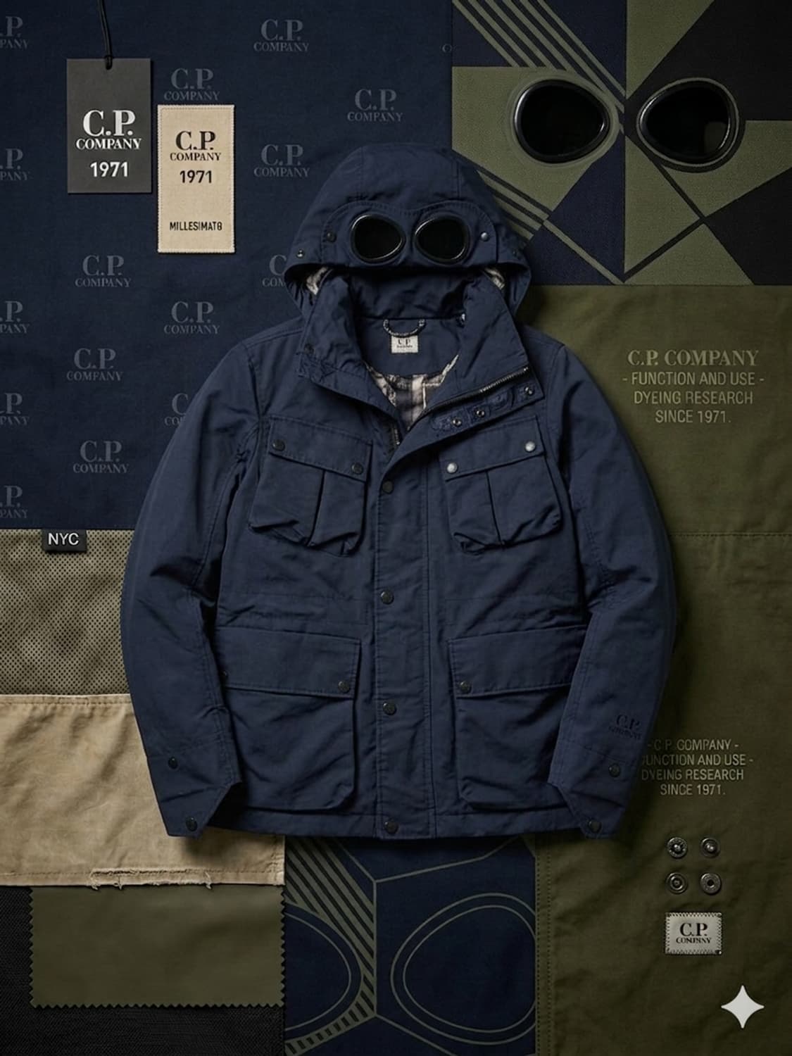 [국내정품]CP컴퍼니 고글 멀티포켓 자켓 (95,디지털 카모 안감) 상품이미지2