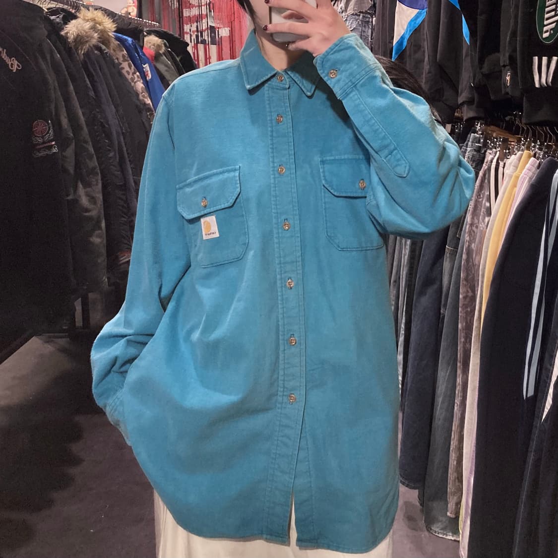 [IM]칼하트 긴팔셔츠 블루 상품이미지3