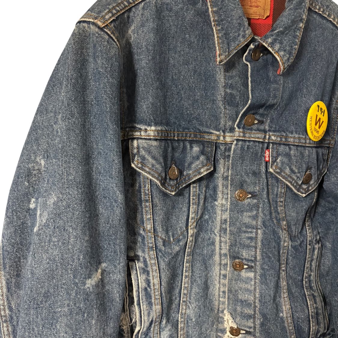80s 리바이스 체크안감 3세대 데님 트러커 자켓 36 상품이미지2