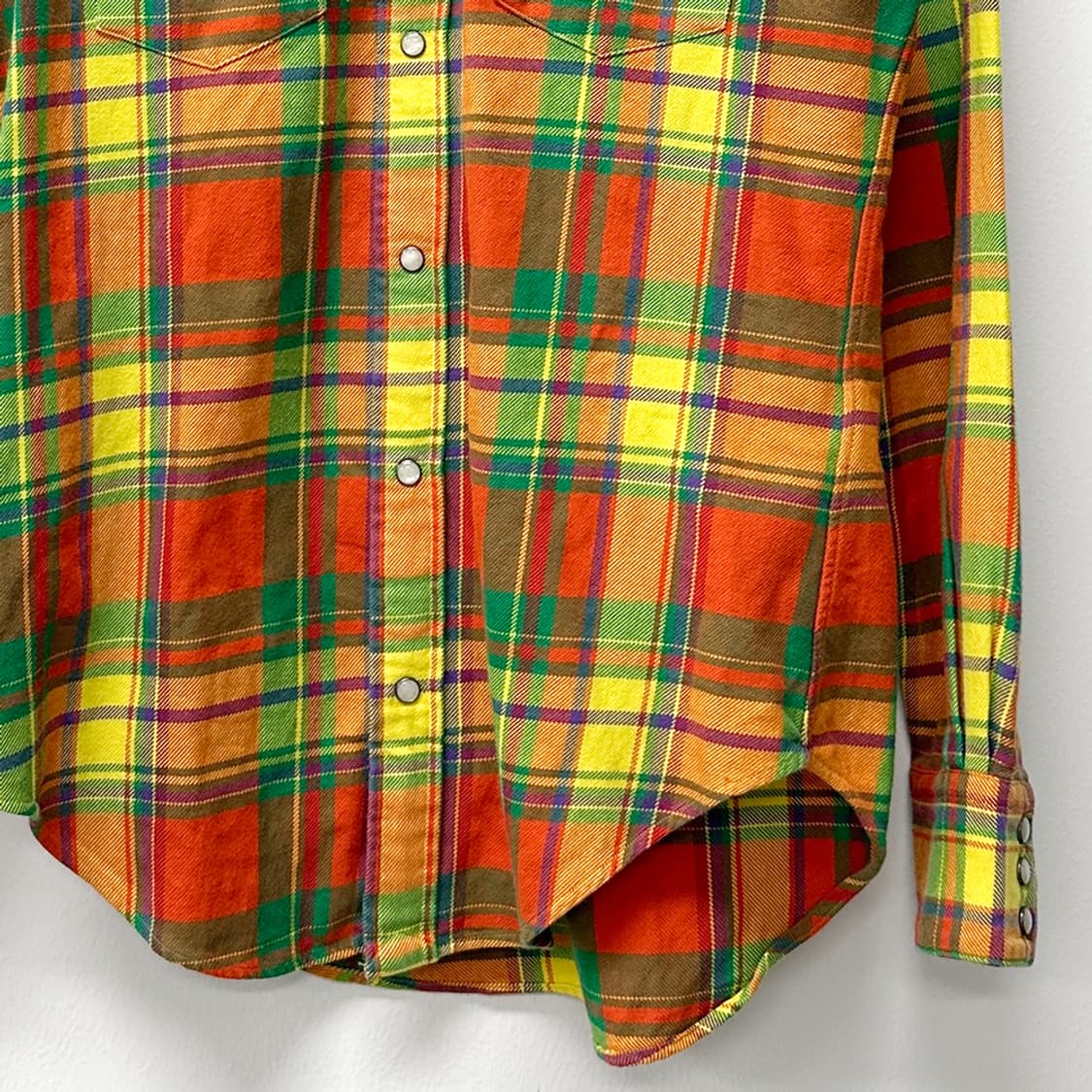 폴로 랄프로렌 웨스턴 셔츠 체크 남방 긴팔 슬림핏 여성 매장판 상품이미지3