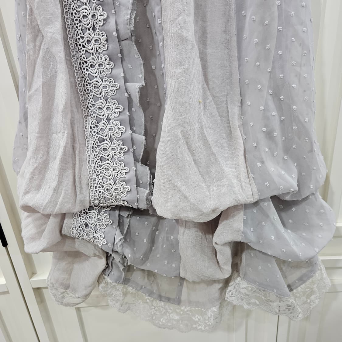 엑시즈팜(Axes Femme) 레이스 레이어드 끈원피스 상품이미지4