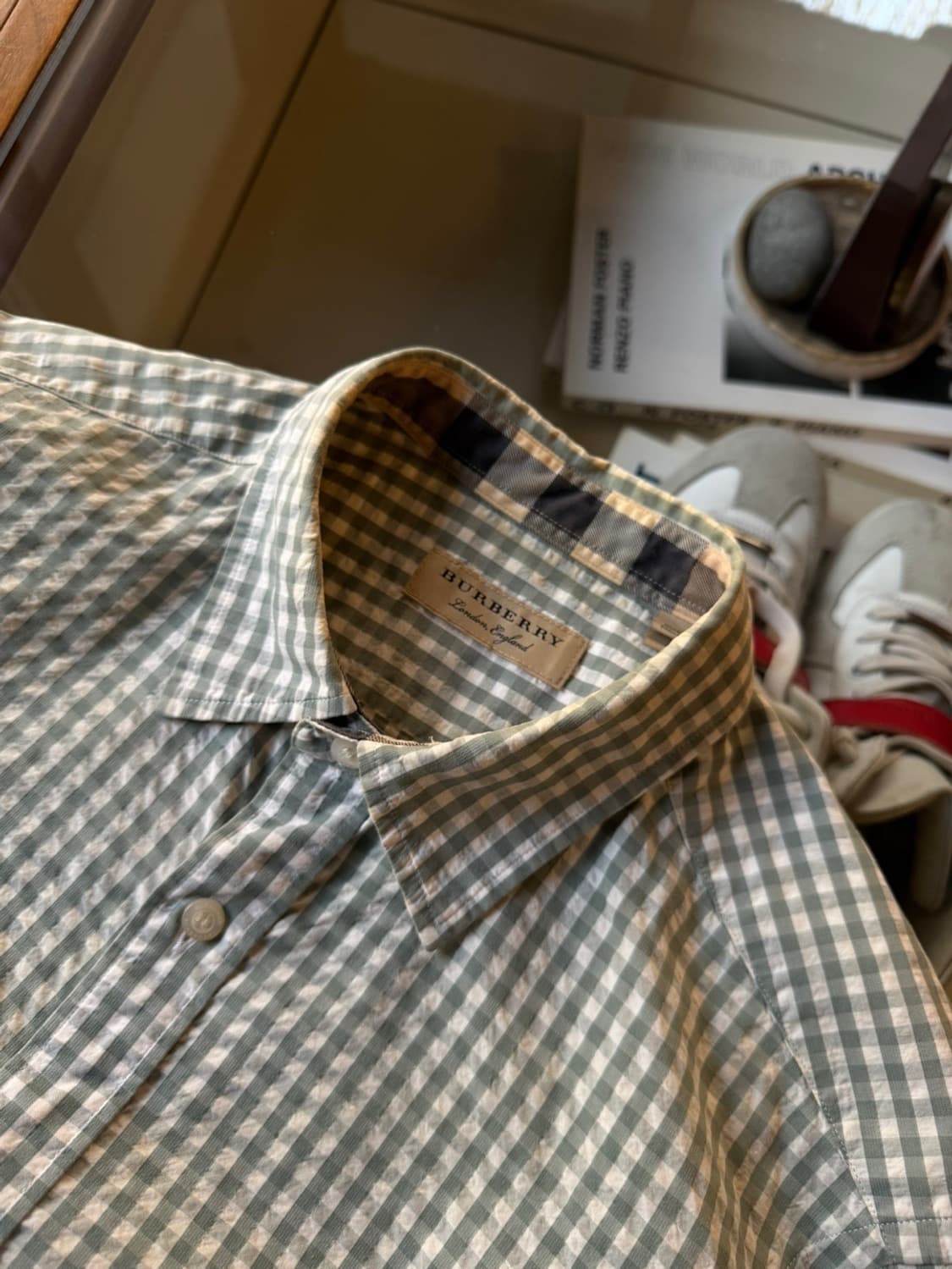 버버리 시어서커 셔츠 100 상품이미지8