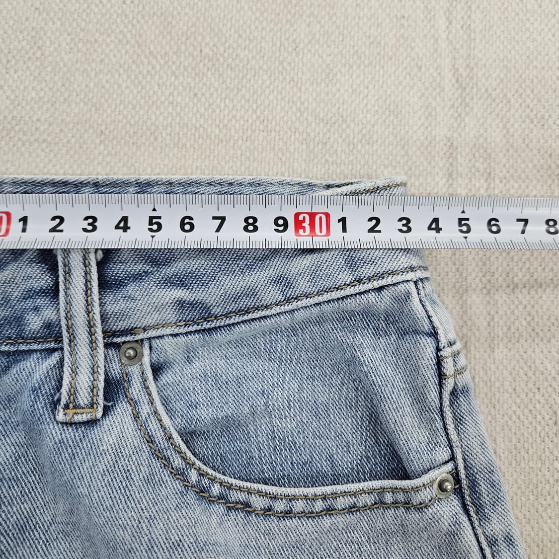 [27] 무신사 여성 라이트인디고 스트레이트핏 데님 팬츠 0116Y1 상품이미지5