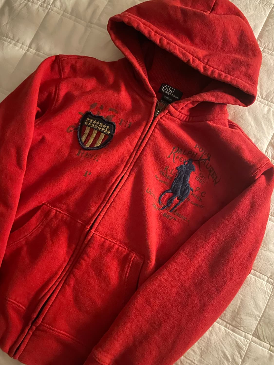 폴로 랄프로렌 빅포니 성조기 후드집업  상품이미지2