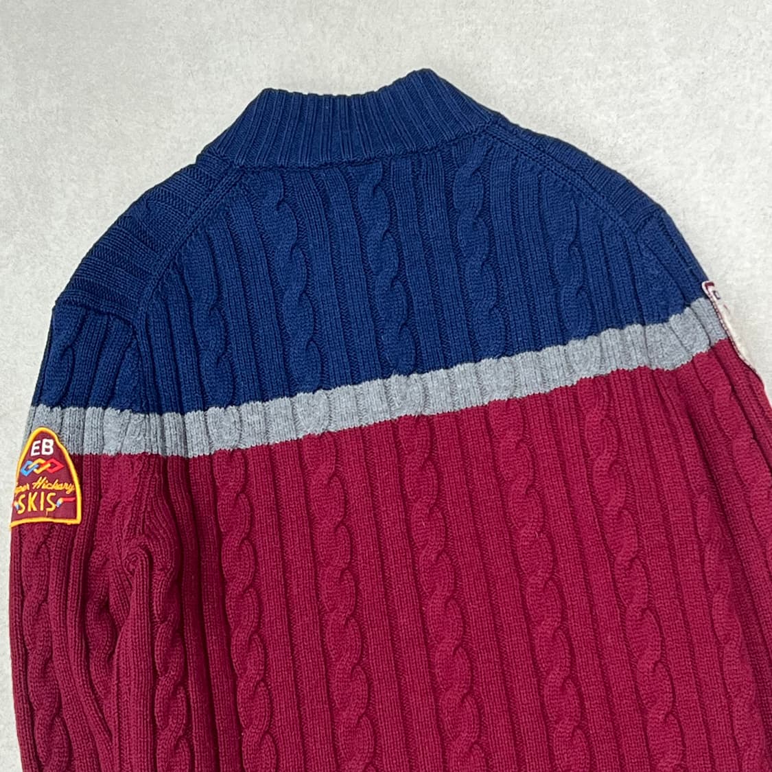 에디바우어 반집업 꽈배기니트 s09527 상품이미지4